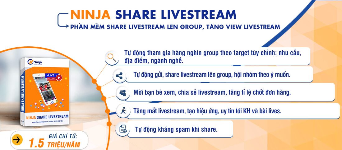 Phần mềm Ninja Share LiveStream