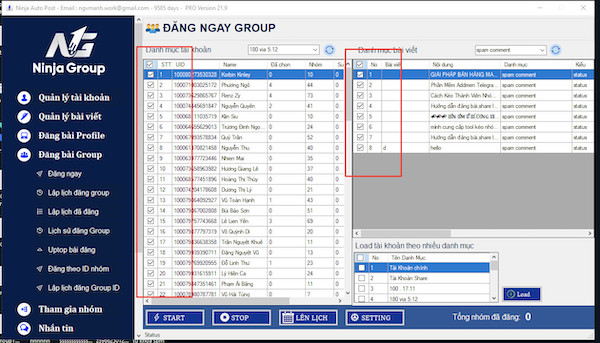 Cách đăng bài hàng loạt trên nhóm Facebook tự động bằng phần mềm Ninja Auto Post Client